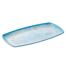 Piatto rettangolare Linea Oceano - 35,5 x 19 x 2,5 cm - melamina - Leone Piatto rettangolare Linea Oceano - 35,5 x 19 x 2,5 cm - melamina - Leone