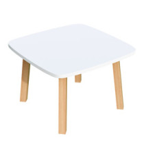 Tavolino attesa Woody - bianco - Paperflow