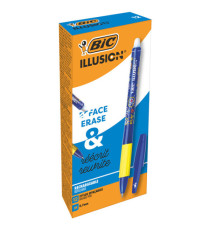 Penna sfera Gelocity Illusion - gel cancellabile - punta 0,7 mm - blu - Bic - conf. 12 pezzi Penna sfera Gelocity Illusion - gel cancellabile - punta 0,7 mm - blu - Bic - conf. 12 pezzi