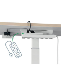 Scrivania Compatta Elettrica Sit-Stand - fissa - 80 x 60 x 65 cm - bianco - Leitz