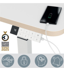 Scrivania Compatta Elettrica Sit-Stand - fissa - 80 x 60 x 65 cm - bianco - Leitz