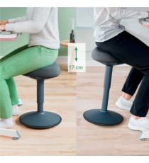 Sgabello Active Comfort da seduta - grigio scuro - Leitz