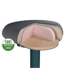 Sgabello Active Comfort da seduta - grigio scuro - Leitz