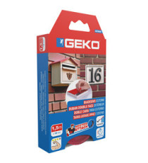 Nastro biadesivo OUTDOOR Mister Attach - 19 mm x 1,5 m - grigio/rosso - Geko Nastro biadesivo OUTDOOR Mister Attach - 19 mm x 1,5 m - grigio/rosso - Geko