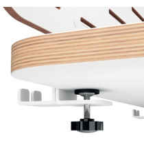 Pannello forato grande - per scrivanie compatte Sit-Stand - con supporto PC/Smartphone, portapenne e gancio - 80 x 25 x