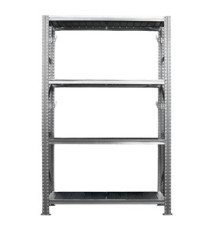 Kit scaffale industriale - 4 ripiani - 120 x 50 x 200 cm - acciaio - Tecnotelai Kit scaffale industriale - 4 ripiani - 120 x 50 x 200 cm - acciaio - Tecnotelai