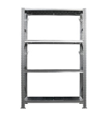 Kit scaffale industriale - 4 ripiani - 120 x 50 x 200 cm - acciaio - Tecnotelai Kit scaffale industriale - 4 ripiani - 120 x 50 x 200 cm - acciaio - Tecnotelai