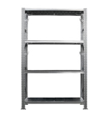Kit scaffale industriale - 4 ripiani - 120 x 50 x 200 cm - acciaio - Tecnotelai Kit scaffale industriale - 4 ripiani - 120 x 50 x 200 cm - acciaio - Tecnotelai