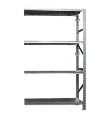 Kit scaffale industriale - modulo estensione - 4 ripiani - 120 x 50 x 200 cm - acciaio - Tecnotelai Kit scaffale industriale - modulo estensione - 4 ripiani - 120 x 50 x 200 cm - acciaio - Tecnotelai