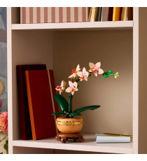 Lego Botanicals - Mini-orchidea - Lego 10343 The Botanical Collection con Vaso, Bocciolo e Foglie Artificiali 274pz Anni 18+