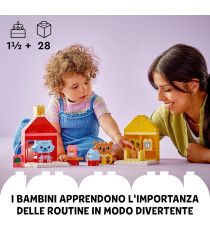 Lego Duplo - Attività quotidiane: mangiare e andare a letto - Lego 10414  28pz Anni 1,5+