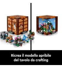 Lego Minecraft - Banco da lavoro - Lego 21265 con 12 Biomi, 8 Microfigure e Sorprese 1195pz Anni 18+