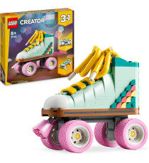 Lego Creator 3in1 - Pattino a rotelle retrò - Lego 31148 Trasformabile in Mini Skateboard o Radio Giocattolo Anni 8+ 342pz