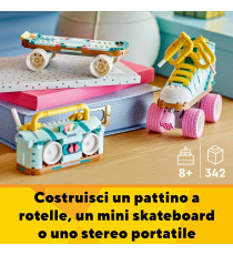 Lego Creator 3in1 - Pattino a rotelle retrò - Lego 31148 Trasformabile in Mini Skateboard o Radio Giocattolo Anni 8+ 342pz