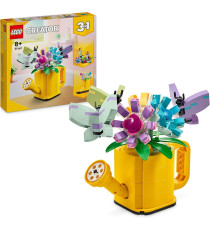 Lego Creator 3in1 - Innaffiatoio con fiori - Lego 31149 Trasformabile in Stivale Giallo o 2 Uccelli con Trespolo Anni 8+ 420pz