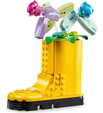 Lego Creator 3in1 - Innaffiatoio con fiori - Lego 31149 Trasformabile in Stivale Giallo o 2 Uccelli con Trespolo Anni 8+ 420pz