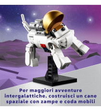 Lego Creator 3in1 - Astronauta - Lego 31152 Trasformabile in Cane o in Astronave Viper Jet Anni 9+ 647pz