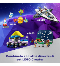 Lego Creator 3in1 - Astronauta - Lego 31152 Trasformabile in Cane o in Astronave Viper Jet Anni 9+ 647pz