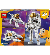 Lego Creator 3in1 - Astronauta - Lego 31152 Trasformabile in Cane o in Astronave Viper Jet Anni 9+ 647pz