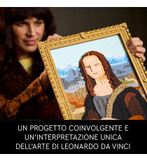 Lego Art - Gioconda - Lego 31213 Opera d'Arte Rinascimentale di Leonardo da Vinci 1503pz Anni 18+