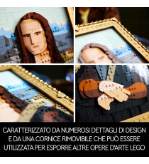 Lego Art - Gioconda - Lego 31213 Opera d'Arte Rinascimentale di Leonardo da Vinci 1503pz Anni 18+