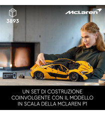 Lego Technic - McLaren P1™ - Lego 42171 motore V8 a pistoni, porte apribili, alettone regolabile Anni 18+ 3893pz