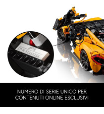 Lego Technic - McLaren P1™ - Lego 42171 motore V8 a pistoni, porte apribili, alettone regolabile Anni 18+ 3893pz