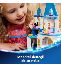 Lego Disney Princess - Castello e carrozza di Cenerentola - Lego 43275 con cavallo, Principessa e Principe Azzurro Anni 6+ 596pz
