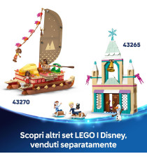 Lego Disney Princess - Castello e carrozza di Cenerentola - Lego 43275 con cavallo, Principessa e Principe Azzurro Anni 6+ 596pz