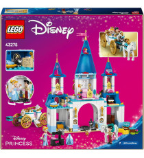 Lego Disney Princess - Castello e carrozza di Cenerentola - Lego 43275 con cavallo, Principessa e Principe Azzurro Anni 6+ 596pz