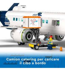 Lego City - Aereo passeggeri - Lego 60367 Autobus, Trattore Aeroportuale, Camion del Catering e Furgone Anni 7+ 913pz