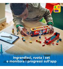 Lego City - Autobus turistico rosso a due piani - Lego 60407 con Veicolo in Stile Londinese e 5 Minifigure Anni 7+ 384pz