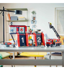 Lego City - Caserma dei pompieri e autopompa - Lego 60414 6 Minifigure, Cane e Accessori Anni 6+ 843pz