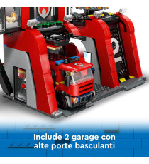 Lego City - Caserma dei pompieri e autopompa - Lego 60414 6 Minifigure, Cane e Accessori Anni 6+ 843pz