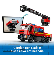 Lego City - Caserma dei pompieri e autopompa - Lego 60414 6 Minifigure, Cane e Accessori Anni 6+ 843pz