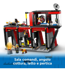 Lego City - Caserma dei pompieri e autopompa - Lego 60414 6 Minifigure, Cane e Accessori Anni 6+ 843pz