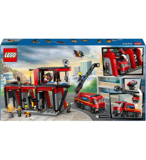 Lego City - Caserma dei pompieri e autopompa - Lego 60414 6 Minifigure, Cane e Accessori Anni 6+ 843pz