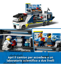 Lego City - Camion laboratorio mobile della polizia - Lego 60418 Quad Bike, 2 Agenti, 1 Scienziato e 2 Criminali Anni 7+ 674pz