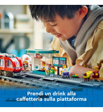 Lego City - Tram e fermata del tram - Lego 60423 Treno con stazione e vagoni ferroviari Anni 7+ 811pz