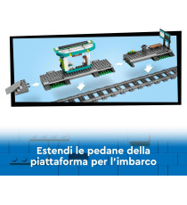 Lego City - Tram e fermata del tram - Lego 60423 Treno con stazione e vagoni ferroviari Anni 7+ 811pz
