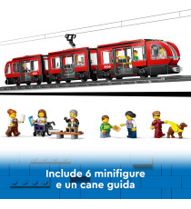 Lego City - Tram e fermata del tram - Lego 60423 Treno con stazione e vagoni ferroviari Anni 7+ 811pz