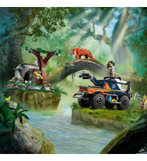 Lego City - Fuoristrada dell’Esploratore della giungla - Lego 60426 con Tigre e Grotta Anni 6+ 314pz