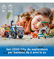 Lego City - Fuoristrada dell’Esploratore della giungla - Lego 60426 con Tigre e Grotta Anni 6+ 314pz