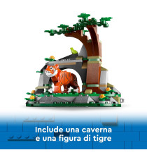 Lego City - Fuoristrada dell’Esploratore della giungla - Lego 60426 con Tigre e Grotta Anni 6+ 314pz
