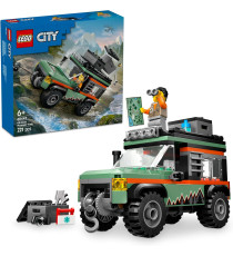 Lego City - Fuoristrada di montagna 4x4 - Lego 60447 Set con Jeep e minifigura Anni 6+ 221pz