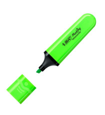 Evidenziatore Flat  - punta a scalpello - tratto da 1,2mm-4,6mm - colori assortiti fluo - Bic - astuccio 4 pezzi