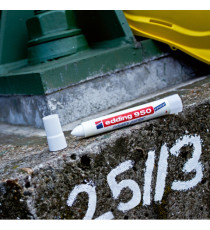 Marcatore a cera 950 - punta tonda - 10 mm - bianco - Edding Marcatore a cera 950 - punta tonda - 10 mm - bianco - Edding