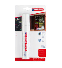 Marcatore a gesso liquido 4090 - punta scalpello - da 4 a 15mm - bianco - Edding Marcatore a gesso liquido 4090 - punta scalpello - da 4 a 15mm - bianco - Edding