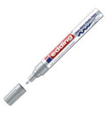 Marcatore permanente a vernice 750 - punta tonda - da 2 a 4 mm - argento - Edding Marcatore permanente a vernice 750 - punta tonda - da 2 a 4 mm - argento - Edding