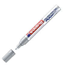 Marcatore permanente a vernice 750 - punta tonda - da 2 a 4 mm - argento - Edding Marcatore permanente a vernice 750 - punta tonda - da 2 a 4 mm - argento - Edding